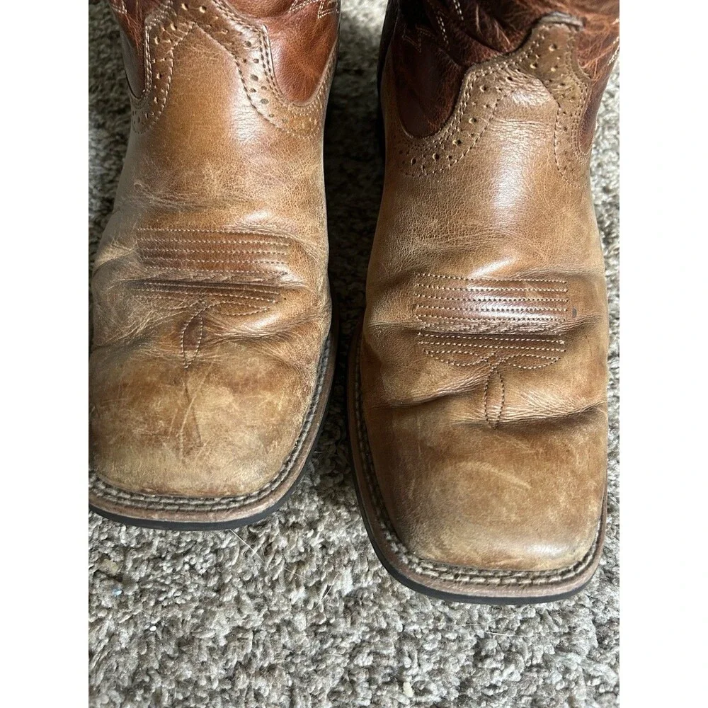 Ariat Sport Cool VentTEK Western Performance Boots Square Toe Men 9.5 EE